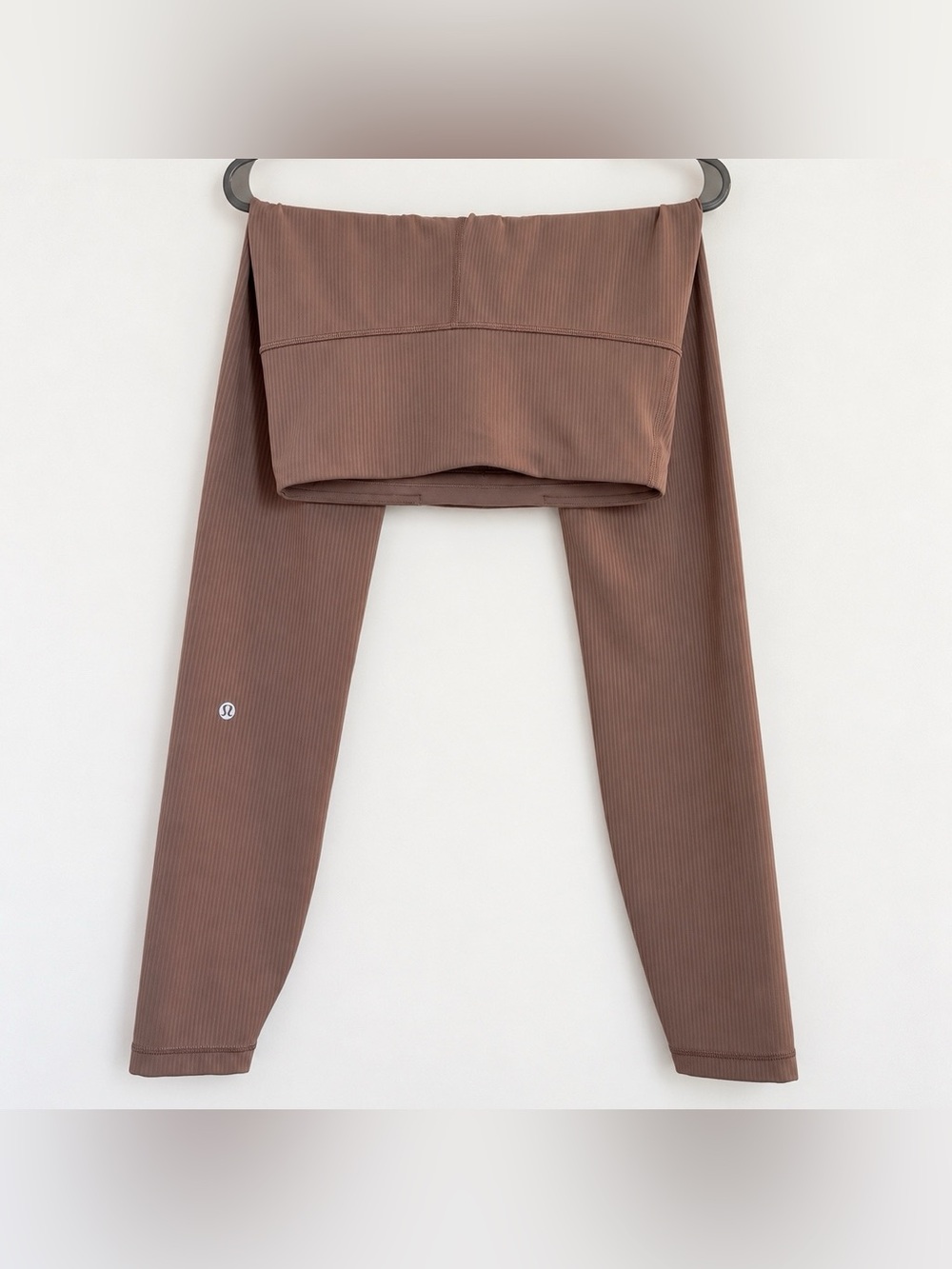 Lululemon Wunder Train High Rise Ribbed Tight 28" In Taupetastic Size 6
